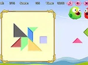Feathered Silhouette Tangram