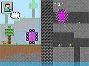 Alex and Steve Adventures Saves Online Puzzle Game