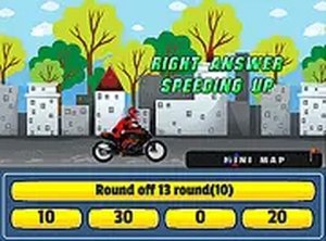 Bike Racing Math Rounding Online Game