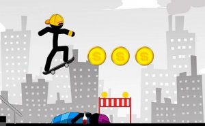 Stickman Skate: 360 Epic City Online Game